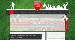 Desktop Screenshot of anstoss-fussballschule.de