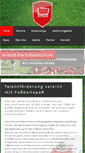 Mobile Screenshot of anstoss-fussballschule.de